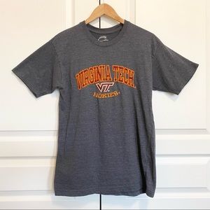 Virginia Tech VT Hokies Embroidered Logo Short Sleeve T-shirt Tee Mens M
